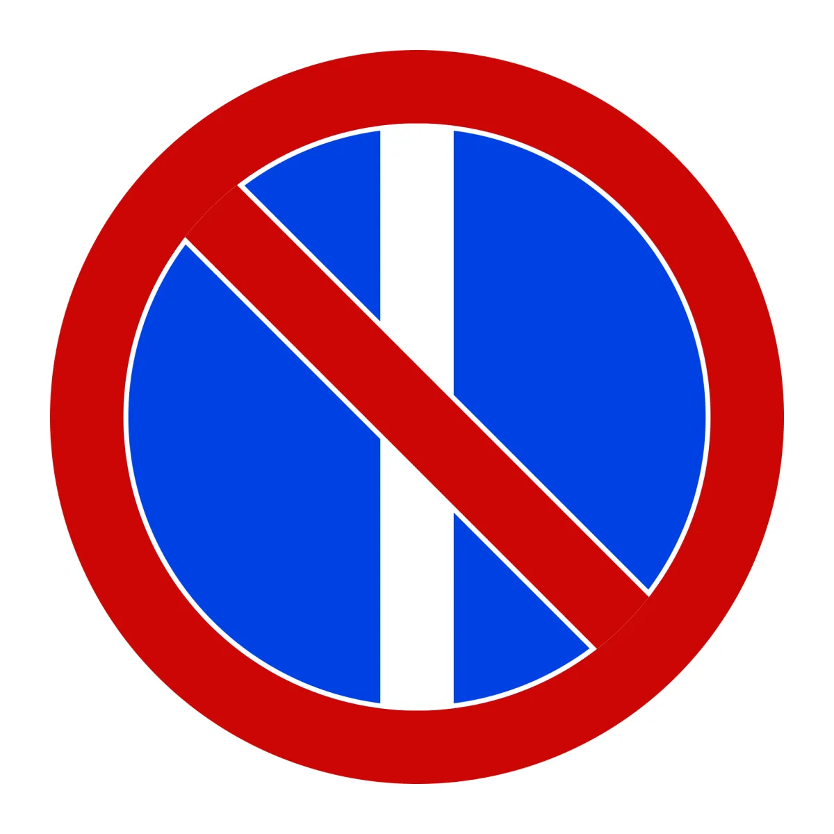 Indicator C38 – Staționare alternantă, zile impare, Ø60 cm, Clasa I