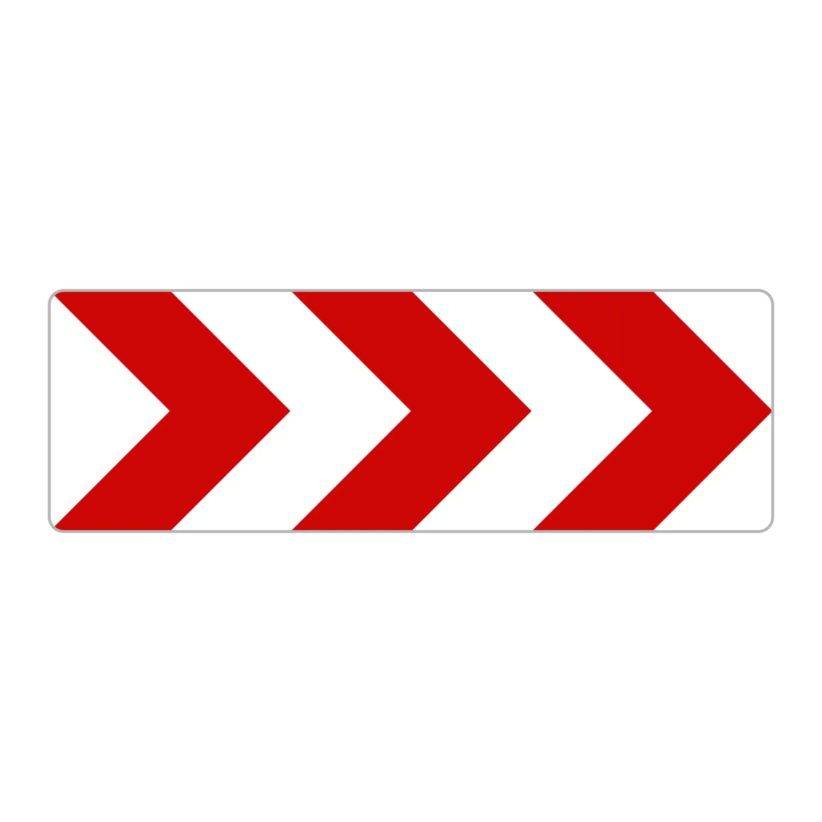 Indicator A5 – Curbă deosebit de periculoasă, 150x50 cm, Clasa I