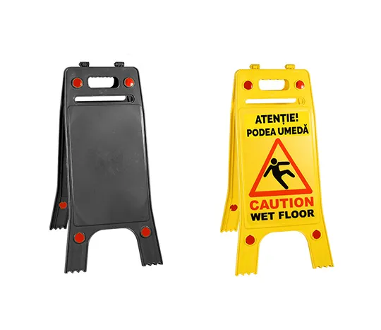 Panou indicator avertizare „Podea umedă / Wet floor” - imaginea 2