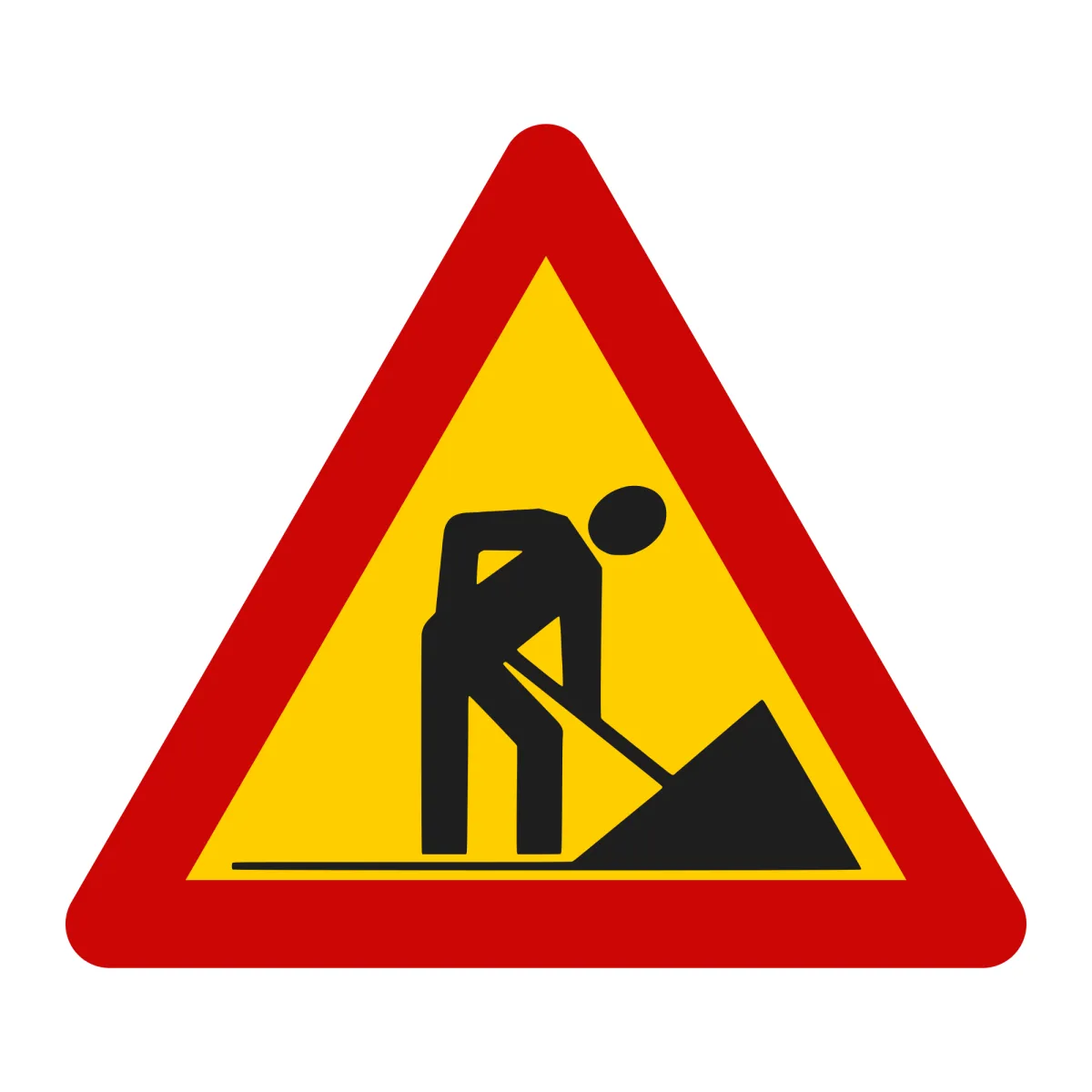 U8 Temporary Sign – Roadworks, 90 cm, Class II