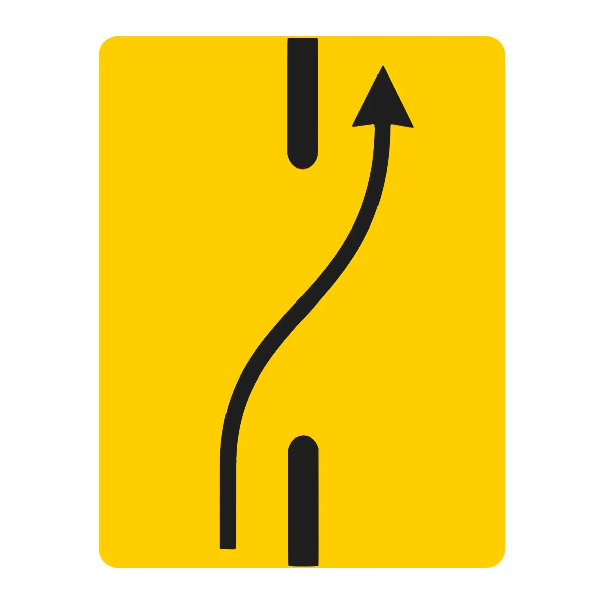 Indicator U26 – Terminarea abaterii temporare (dreapta), 65x85 cm, Clasa I