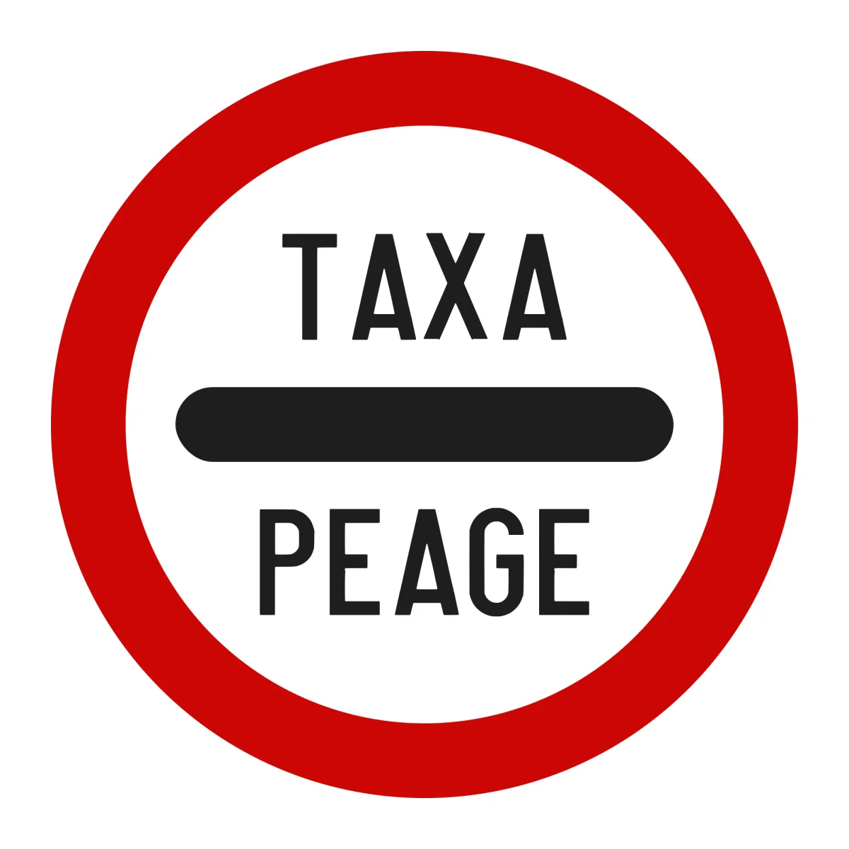 Indicator C31 – Taxă de trecere, Ø60 cm, Clasa I
