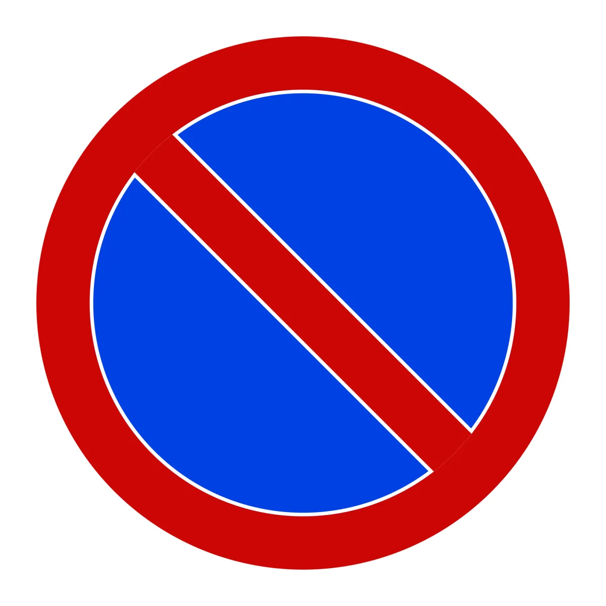 Indicator C36 – Staționarea interzisă, Ø60 cm, Clasa I