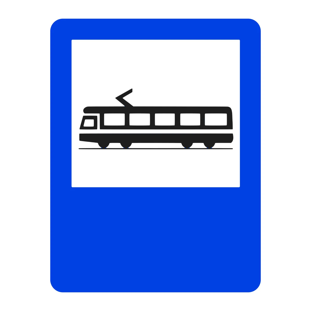 Indicator G15 – Stație de tramvai, 50x65 cm, Clasa I