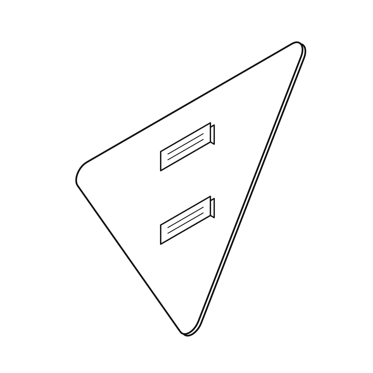 B1 Priority Sign – Give Way, 70 cm, Class I - imaginea 3