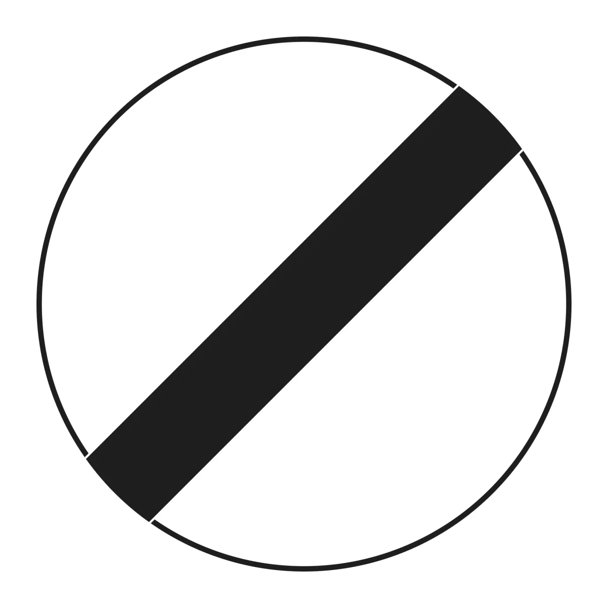 Indicator C33 – Sfârșitul tuturor restricțiilor, Ø60 cm, Clasa I