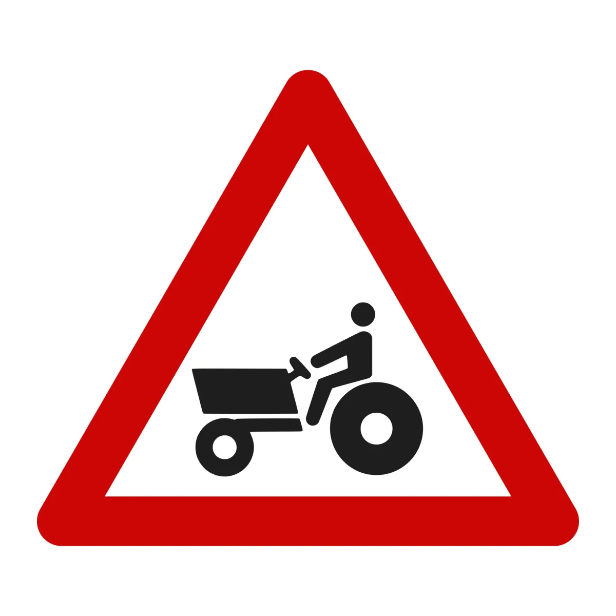 A51 Warning Sign – Tractors and Farm Machinery, 70 cm, Class I