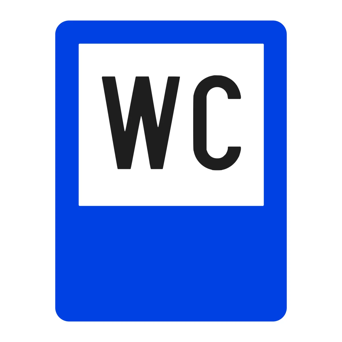 Indicator G29 – WC public, 50x65 cm, Clasa I