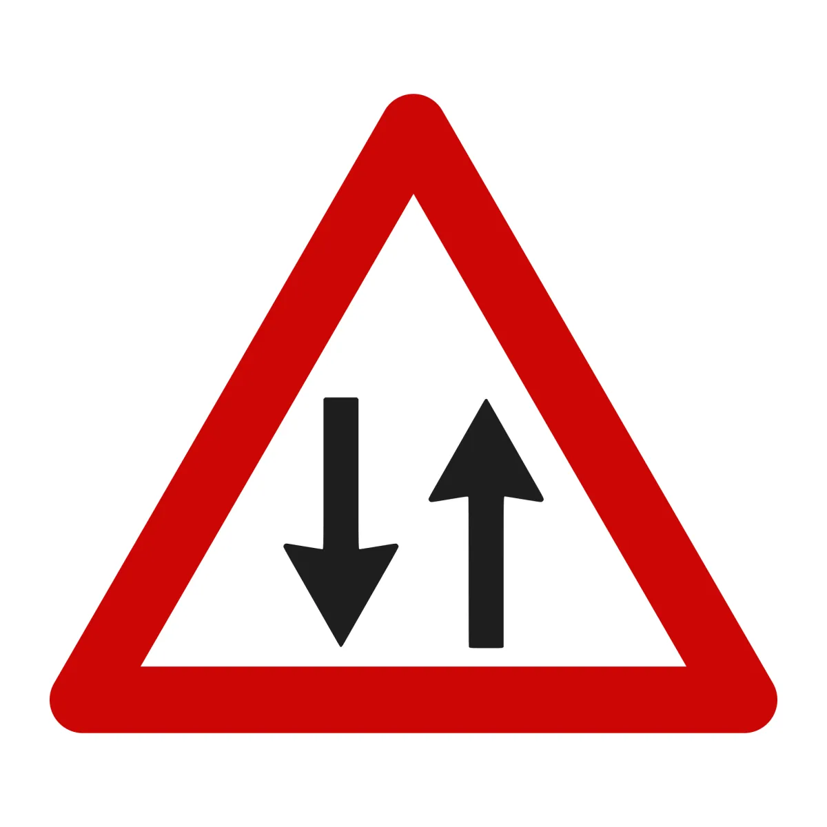 Indicator A30 – Circulație în ambele sensuri, 70 cm, Clasa I