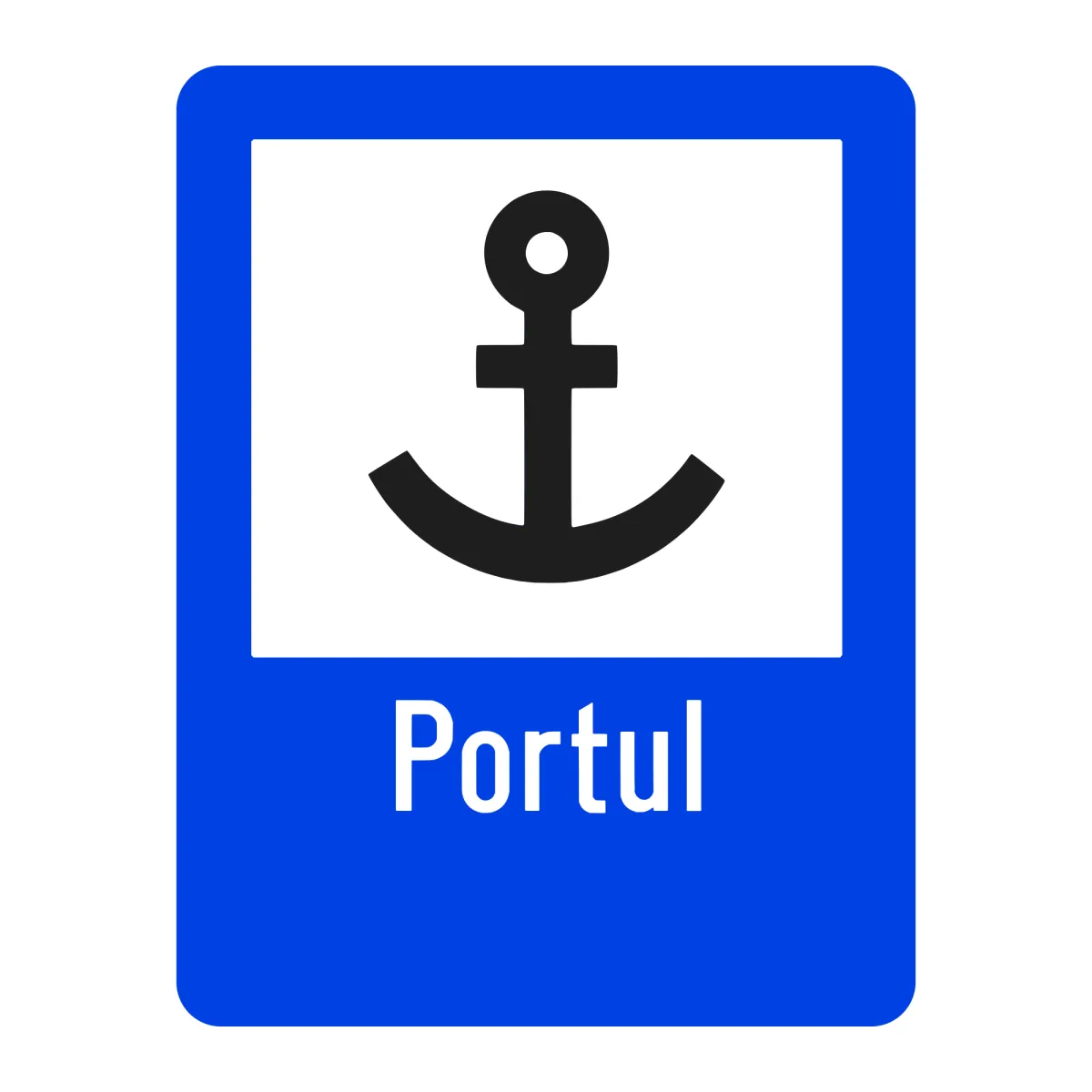 Indicator G42 – Port, 50x65 cm, Clasa I