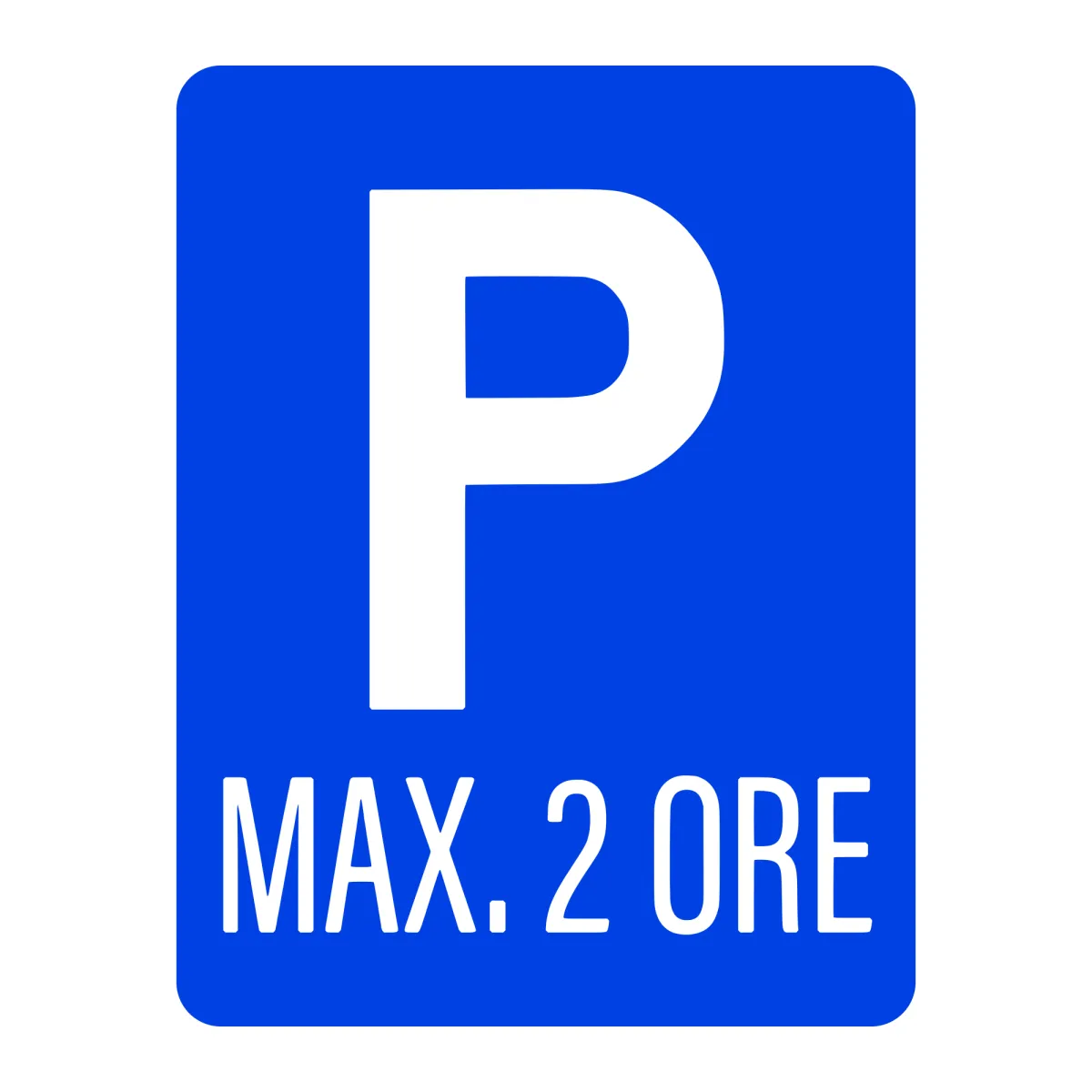 Indicator G31 – Parcare cu durată maximă de 2 ore, 50x65 cm, Clasa I