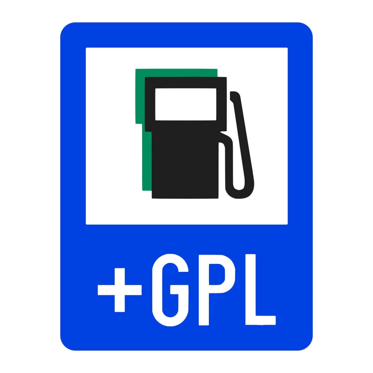 Indicator G20 – Stație de alimentare cu carburanți, inclusiv GPL, 50x65 cm, Clasa I