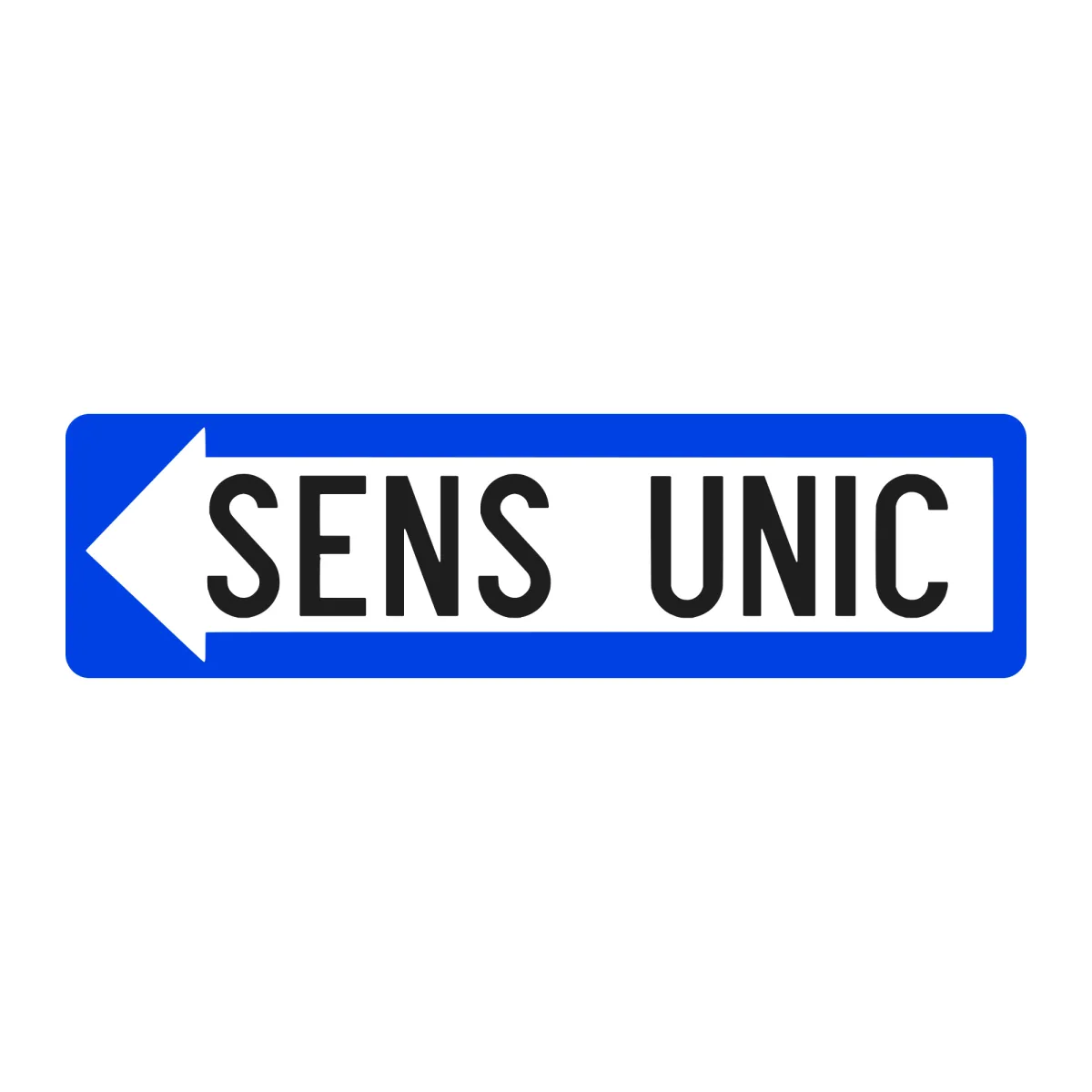 Indicator G5 – Sens unic, săgeata spre stânga, 120x33 cm, Clasa I