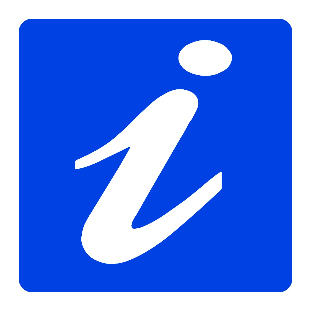 Indicator G62 – Punct de informare turistică, 60x60 cm, Clasa I