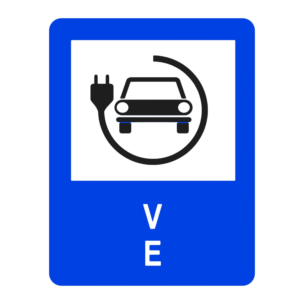 Indicator G19 – Stație de încărcare pentru mașini electrice, 50x65 cm, Clasa I
