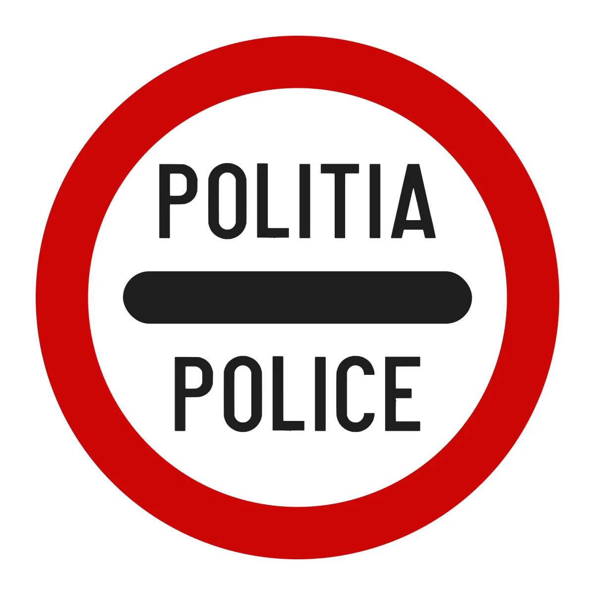 Indicator C32 – Control poliție, Ø60 cm, Clasa I
