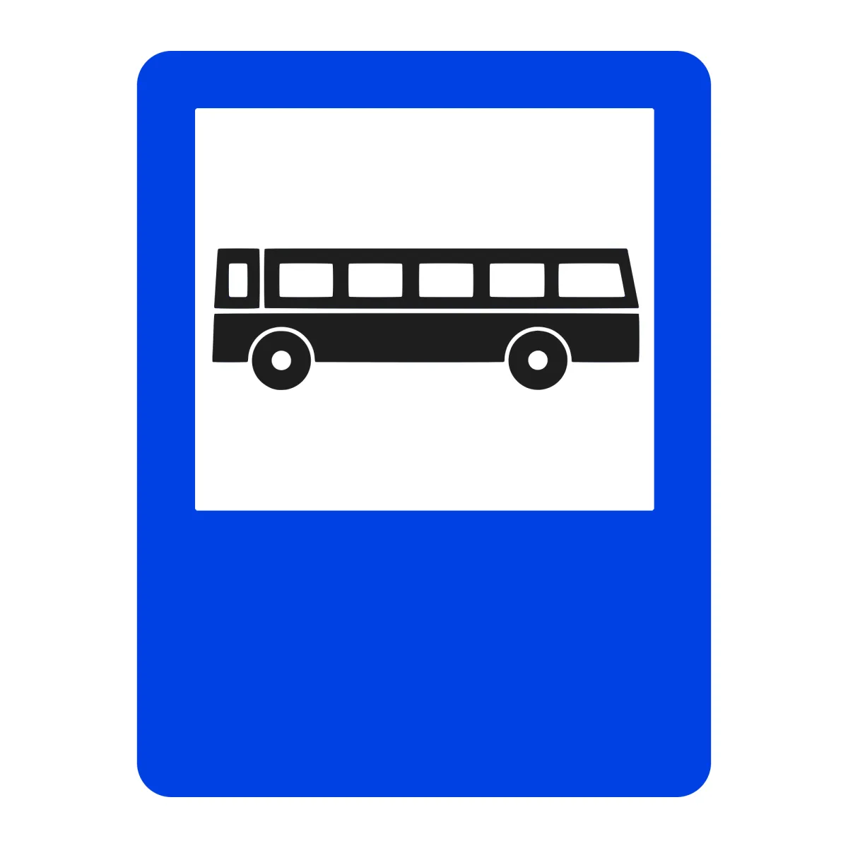 Indicator G14 – Stație de autobuz, 50x65 cm, Clasa I