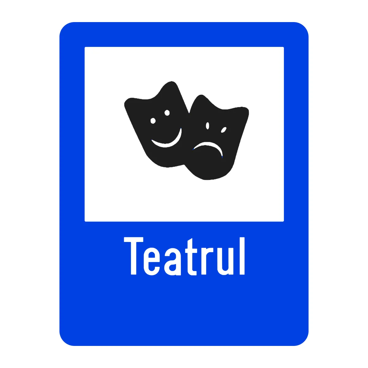 Indicator G56 – Teatru, 50x65 cm, Clasa I
