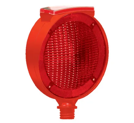 Lampă Solară de Semnalizare cu Lumină Intermitentă, Roșu - imaginea 4