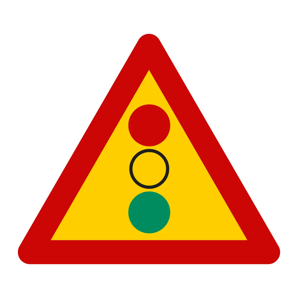 U9 Temporary Sign – Traffic Lights, 90 cm, Class II
