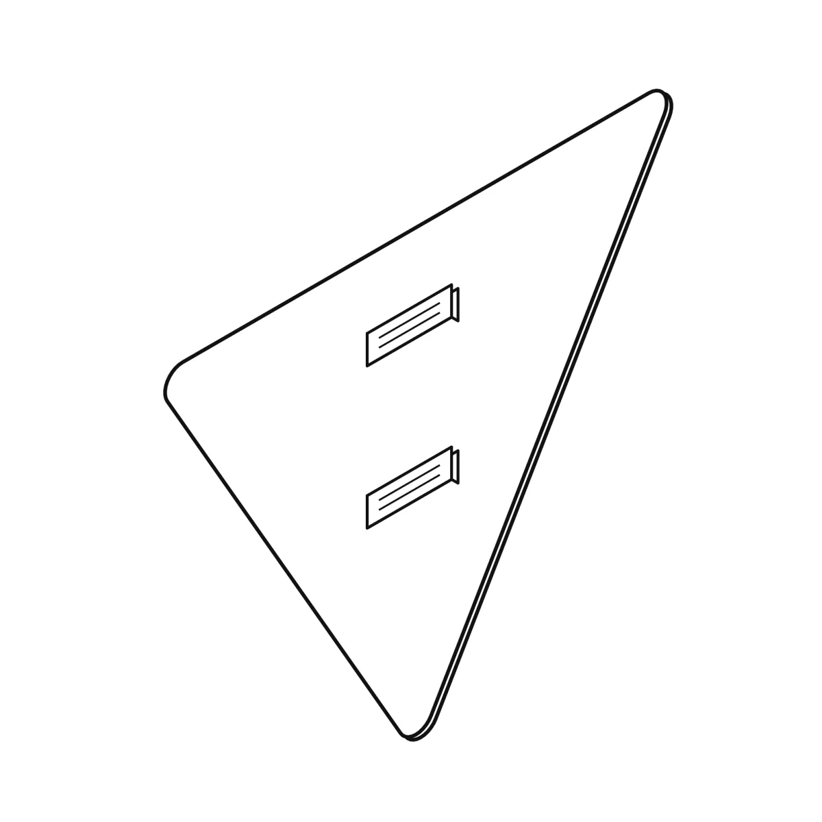 B1 Priority Sign – Give Way, 90 cm, Class II - imaginea 3