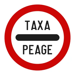 Indicator C31 – Taxă de trecere, Ø60 cm, Clasa I
