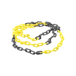 Lanț din Plastic la Metru, Galben-Negru, 6 mm