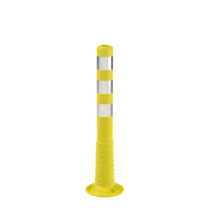 Stâlp Delimitator Flexibil din PE, 75 cm, Galben