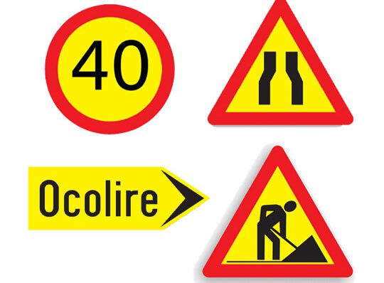 Indicatoare Rutiere din Metal - temporare (U)