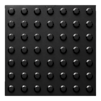 ATZ 9004-BK - Suprafața Tactila (Avertizare), Negru, 30x30x0.8 cm