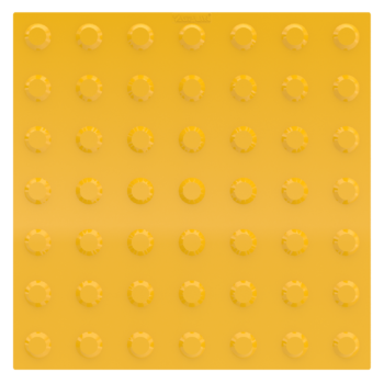 ATZ 9006 - Suprafața Tactila (Avertizare), Galben, 40x40x0.8 cm